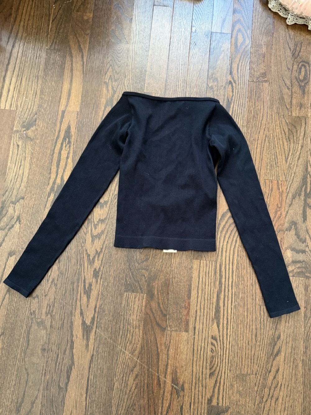 NWT Urban Outfitters Black Ribbed Top